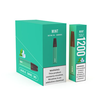 400mAh 민트 맛 포드 / 충전식 전자 담배 1200 퍼프