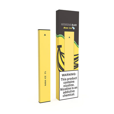 바나나 아이스 1.2ml 미니 일회용 전자 담배 Vape 포드 280mAh 배터리