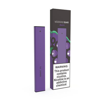 포도 호의 소형 전자 담배 1.8Ω 280mAh 배터리 400 퍼프 처분할 수 있는 Vape
