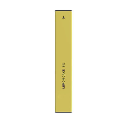 레몬 처분할 수 있는 소형 전자 담배 400Puffs 280mAh 건전지 황색 Vape 펜