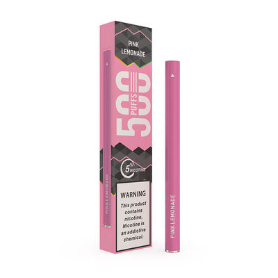 핑크 레모네이드 펜 전자 담배 50mg 500 퍼프 1.3ml 일회용 포드
