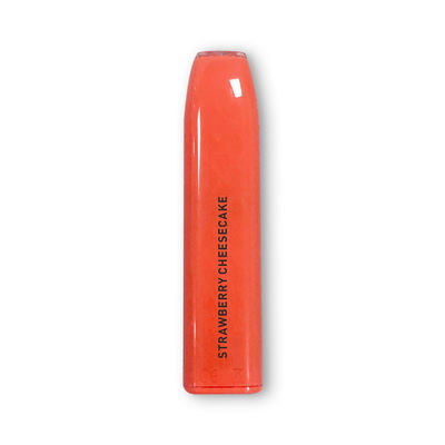 Strawberry 600 퍼프 일회용 플랫 Vape 펜 포드 2.0ml E 액체