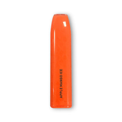 500mAh 배터리 주황색 일회용 Vape 펜 ABS 사전 충전