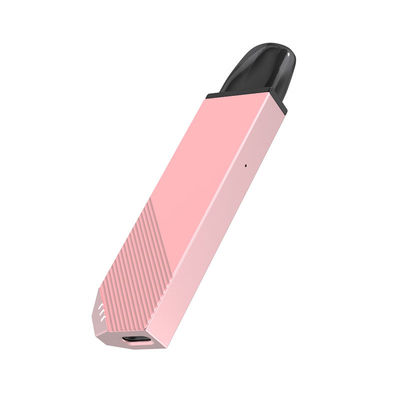 분홍색 Vape 펜 꼬투리 체계 시동기 장비 360mAh 재충전용 110m 길이