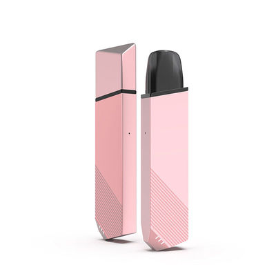 분홍색 Vape 펜 꼬투리 체계 시동기 장비 360mAh 재충전용 110m 길이